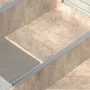 PERFIL ALUMINIO ESCALON PLATA 30 X 40MM