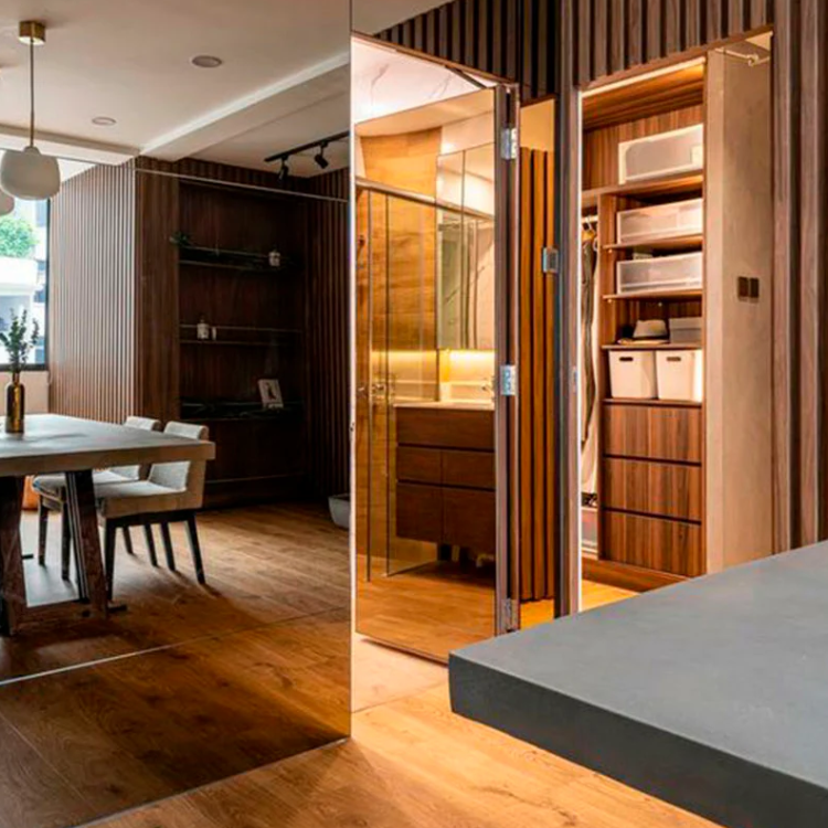 PANEL UPVC ESPEJO 1.22M X 2.44M X 3MM REF. GOLD