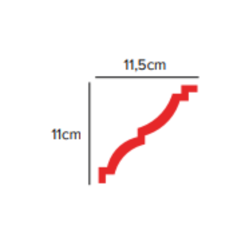 MOLDURA FOAM 11X11.5X200CM REF: TD-3
