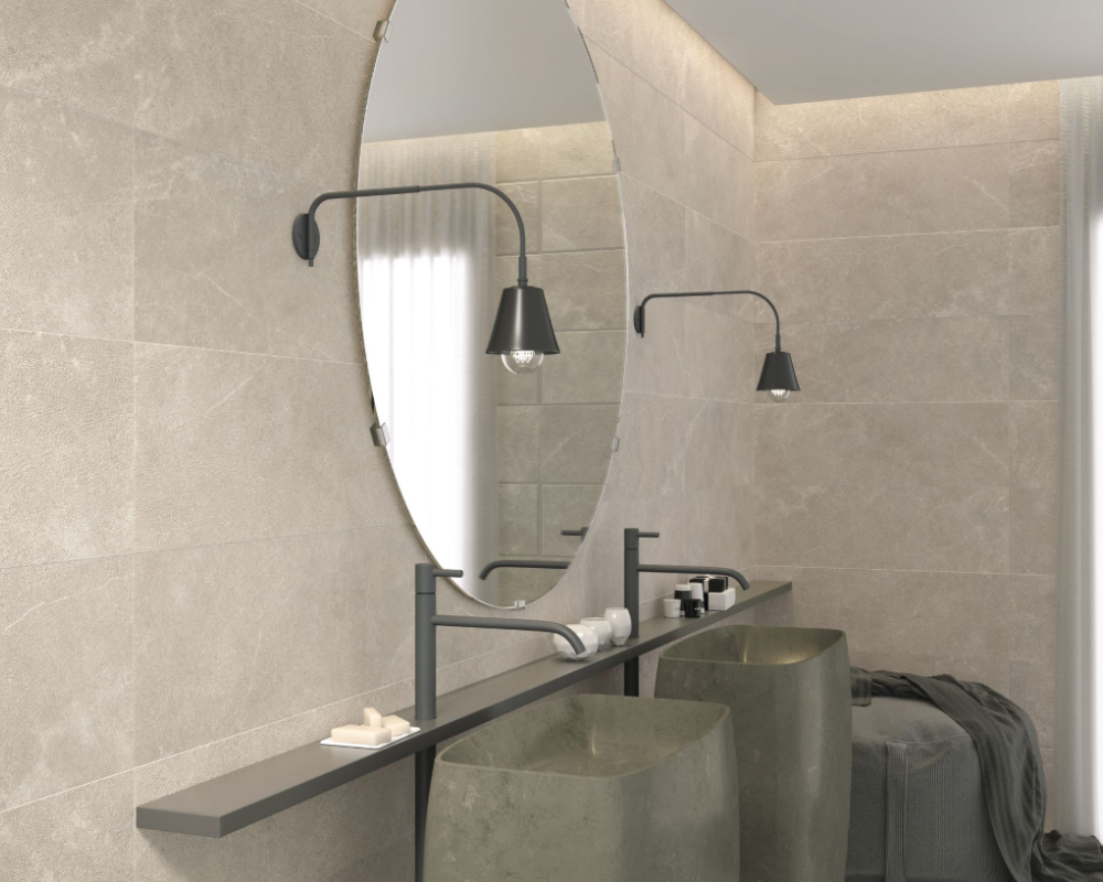 AZULEJO 30 X 90 TOWN GREY RECTI. ( MT.   PZ)