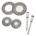 JUEGO DE DISCO DE DIAMANTE 4 PZ 50,40,30,20MM