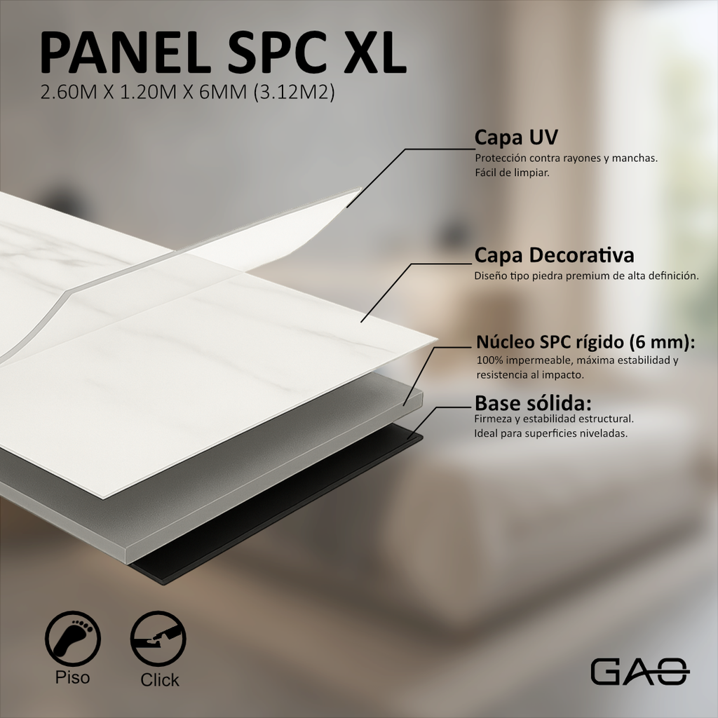 PANEL SPC 2600X1200X6 REF. LQ0805LK-7
