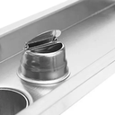 PARRILLA DE BAÑO ACERO INOX 364-2-8-40