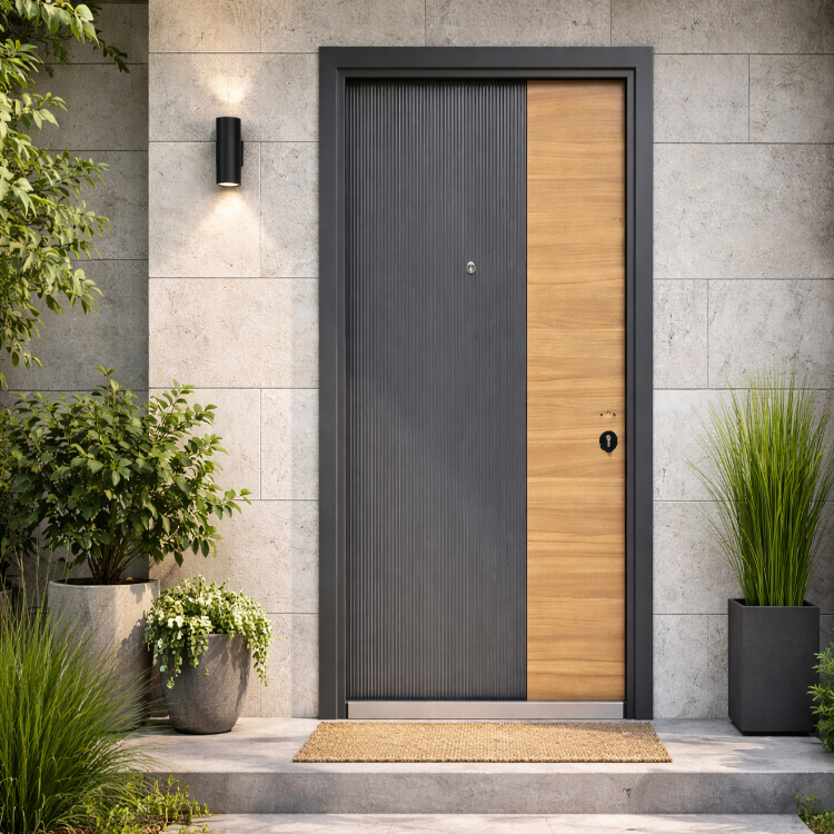 PUERTA MULTILOCK 2130X970X50MM REF. TC-521 (WOOD IZQUIERDA) 