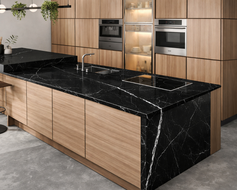 PORCELANATO 80 X 240 NERO MARQUINA