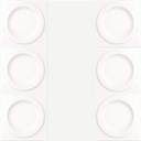 BALDOSA 25 X 25 WHITE GLOSS (0.63M)