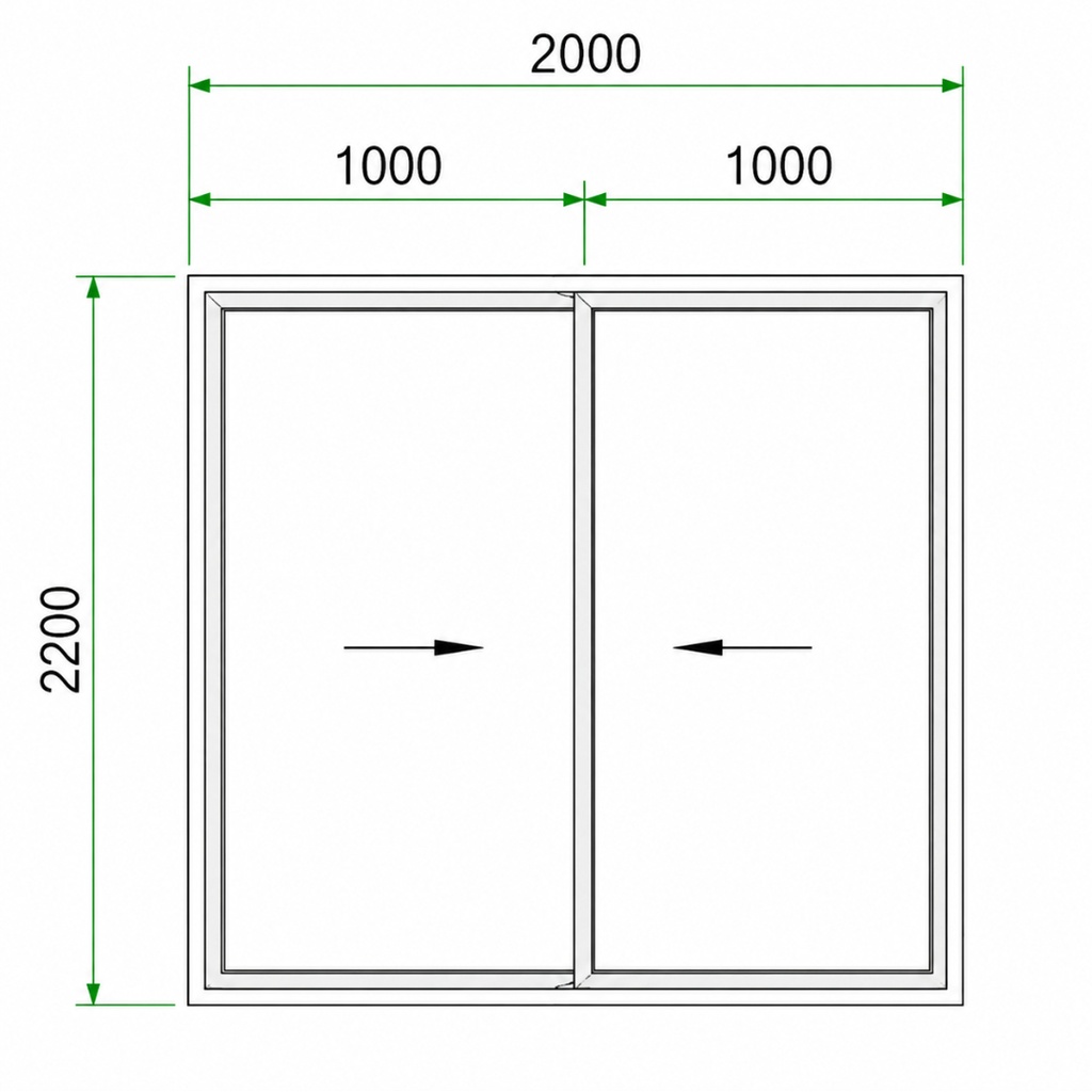 VENTANA 2.00M X 2.20M (DEC) (CLEAN)