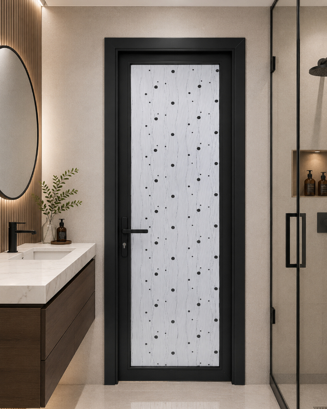 PUERTA DE ALUMINIO NEW 2 X 7 NEGRO