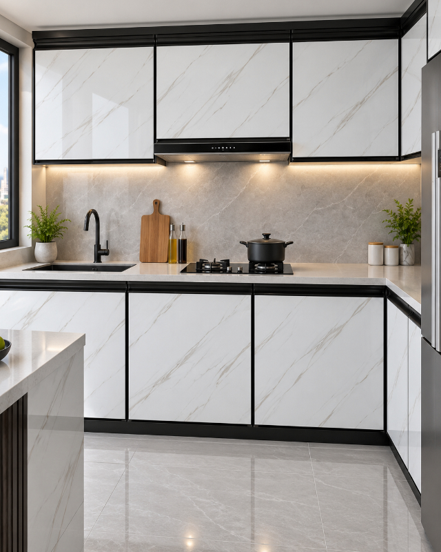 PUERTA ALUMINIO MILANO CARRARA A:80CM X L:70CM REF.6521