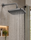 REGADERA RECT.CON BRAZO GUN GREY SEAWELL