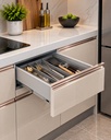 PUERTA ALUMINIO MILANO CHAMPAGNE A:40CM X L:17.5CM REF.6519