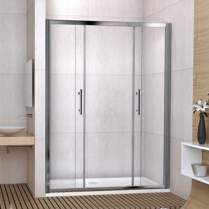 PUERTA CORREDIZA P/BAÑO 1.85X1.50M GLASS A1900-T