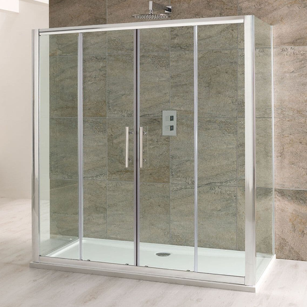 PUERTA CORREDIZA P/BAÑO 1.85X1.20M GLASS A1900-T