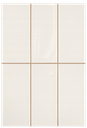AZULEJO 25 X 40 CLAY WHITE(15 PZA/1.5 MT2)