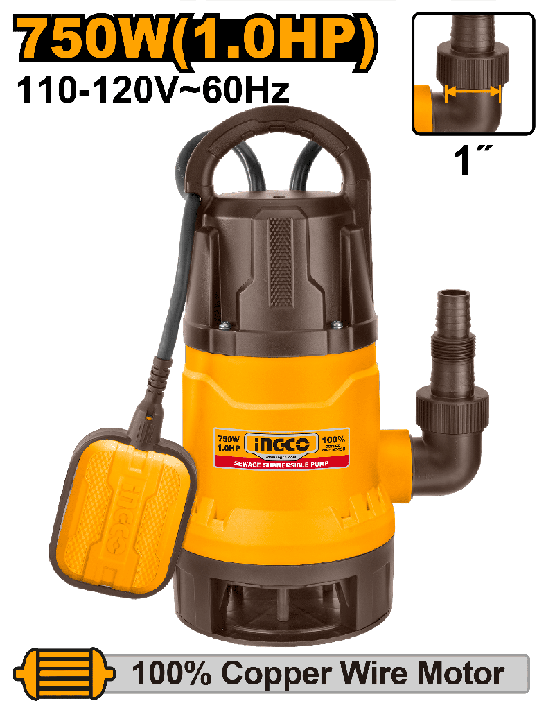 BOMBA SUMERGIBLE 7M 1HP