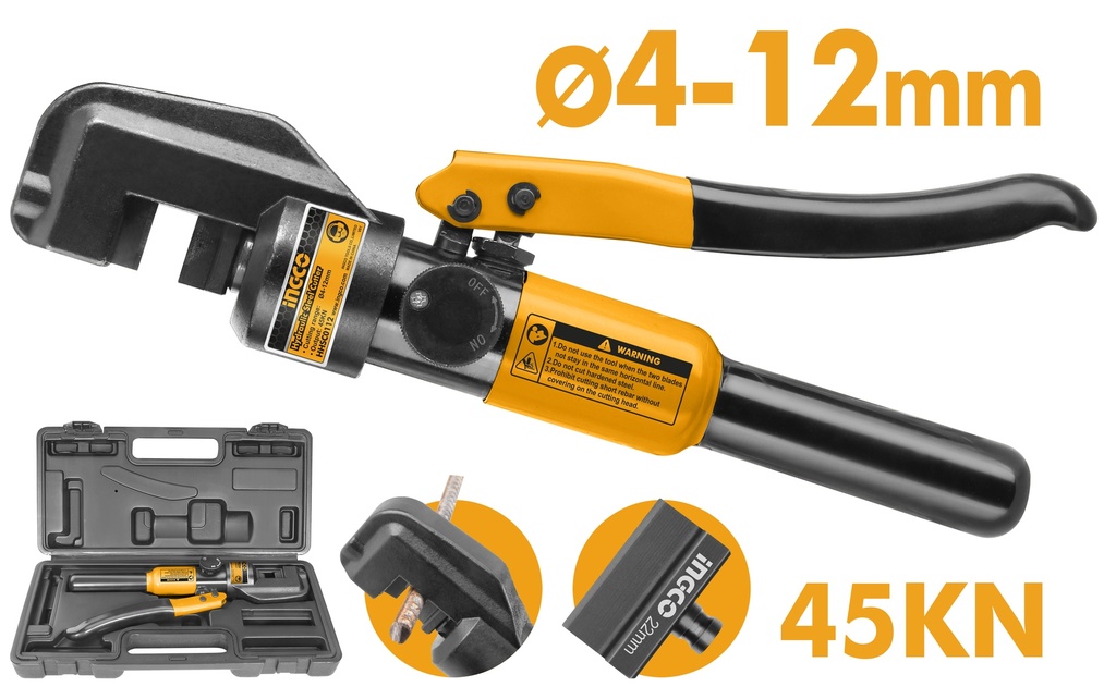 CORTADOR DE ACERO HIDRAULICO 4-12mm 45Kn