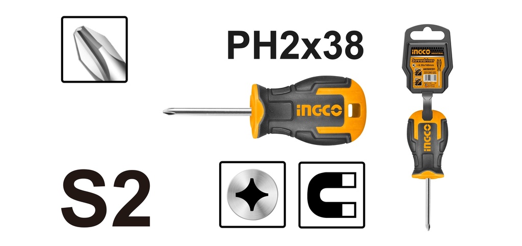 DESTORNILLADOR ESTRELLA PH2X38