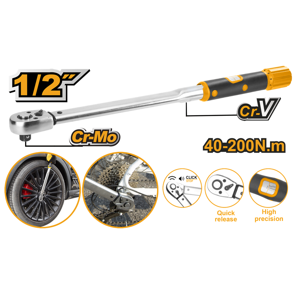 LLAVE DE TORQUE 1/2" 40-200N.m