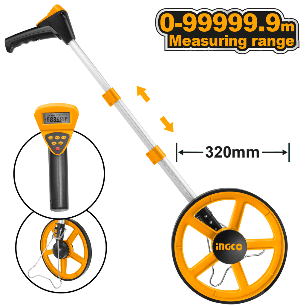 RUEDA MEDICION DIGITAL METRICA 9999 METROS