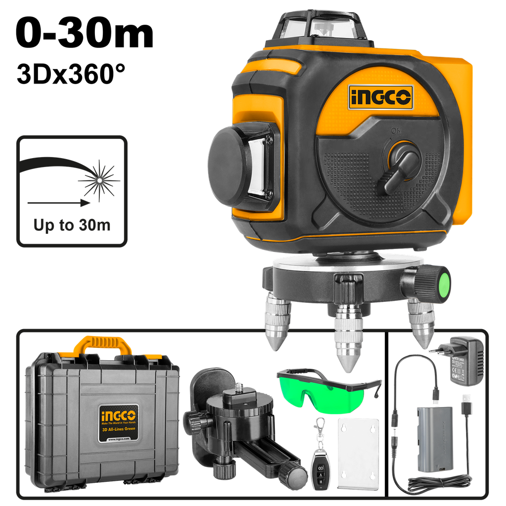 AUTO NIVELADORA LASER 3D VERDE