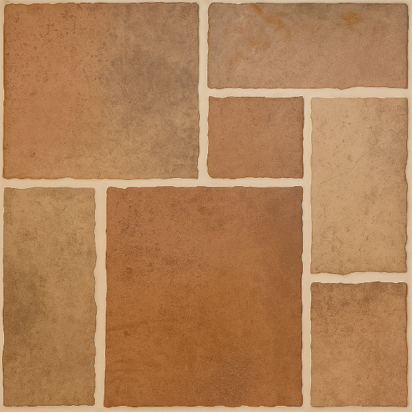 BALDOSA 45 X 45 ROCA ROJO (7PZS/1.42MTS)