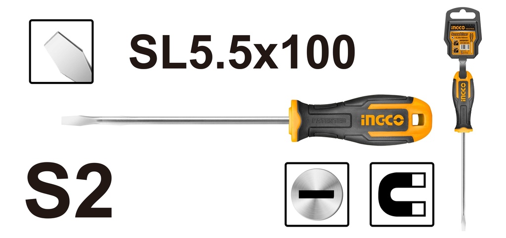 DESTORNILLADOR PLANO 4"