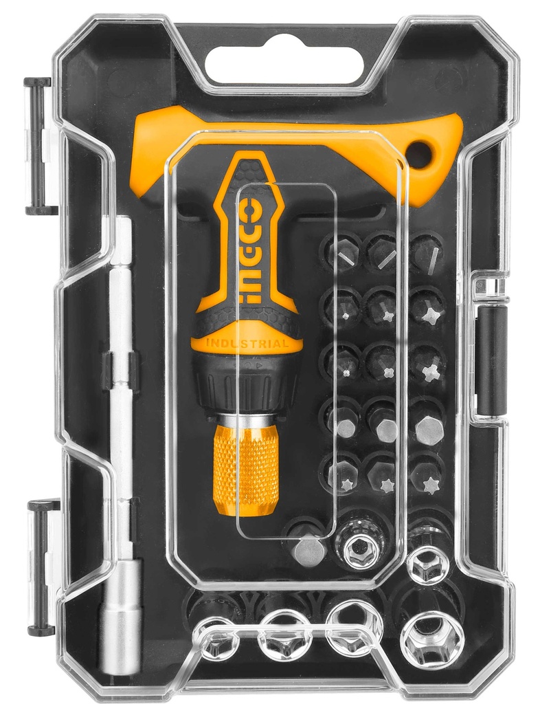 JUEGO DESTORNILLADOR LLAVE TRINQUETE 24 PCS