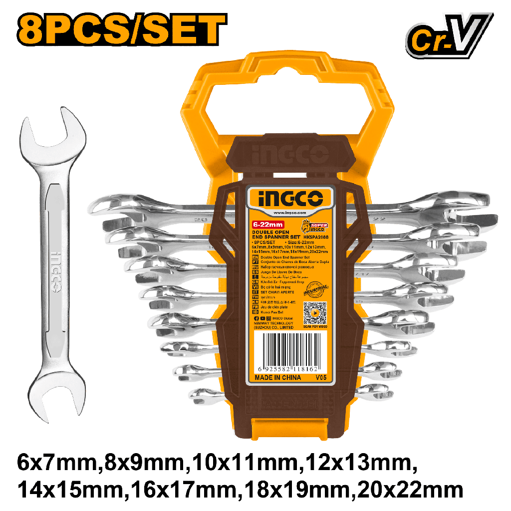 LLAVE DE COMBINACION 6-22MM 8 PCS