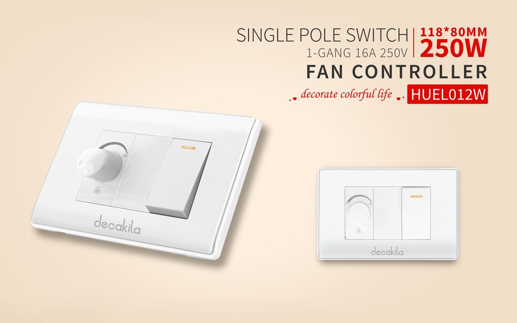 INTERRUPTOR CON CONTROL DE ABANICO