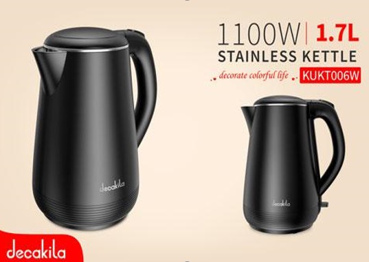 TETERA ACERO INOX 1.7L 1100W