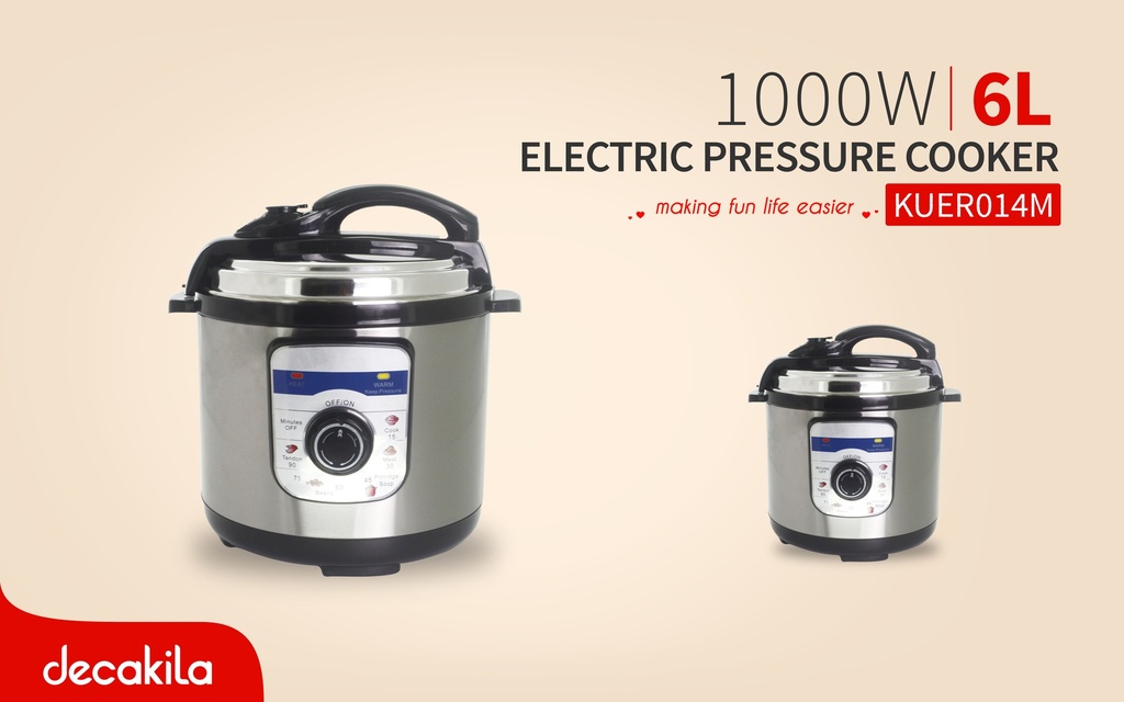 OLLA DE PRESION ELECTRICA 6L 1000W