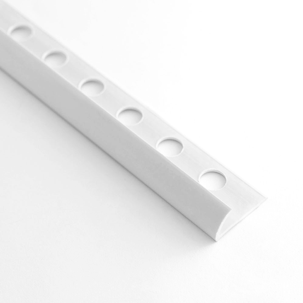 PERFIL PVC CURVO MARMOL BLANCO 10.5MM