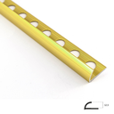 PERFIL ALUMINIO 12,5 mm ORO BRILLO CLARO 2,6 ml.