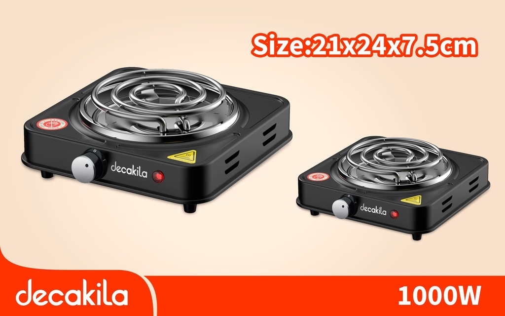 ESTUFA ELECTRICA PORTATIL 1 QUEMADOR 1000W