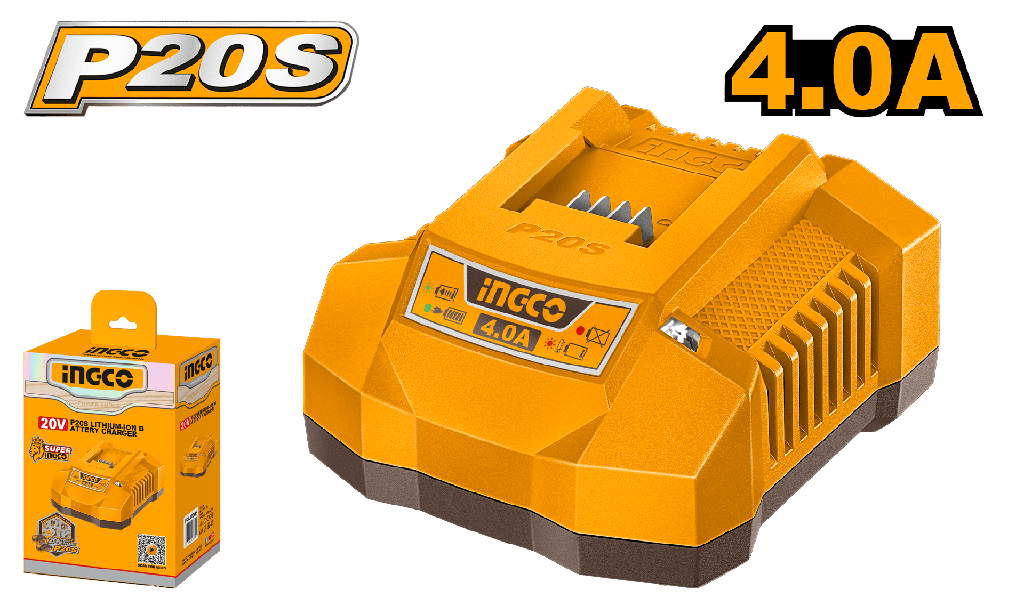 CARGADOR INTELIGENTE BATERIA 20V 4A 