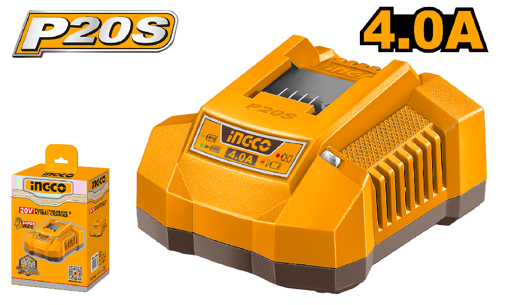CARGADOR INTELIGENTE BATERIA 20V 4A 