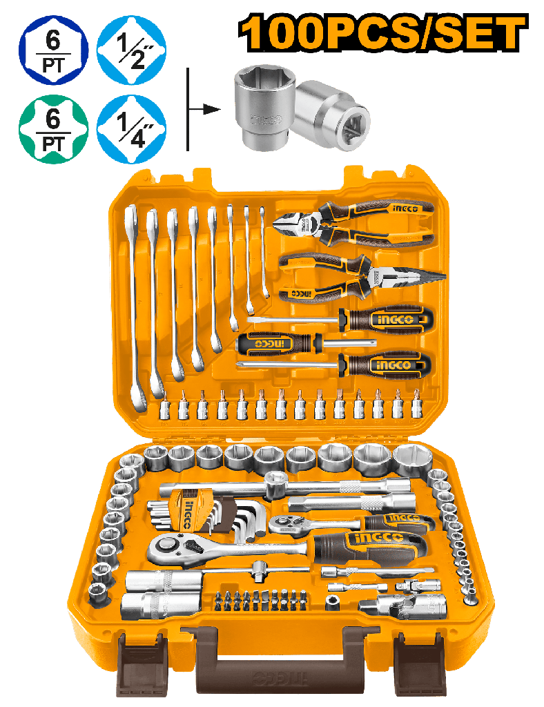 CAJA DE HERRAMIENTAS 100 PCS