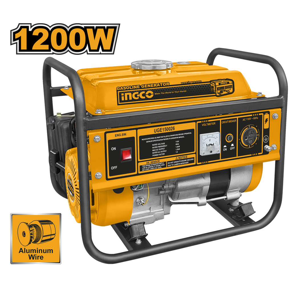 GENERADOR GASOLINA 1200W 1.2KW 5.5L
