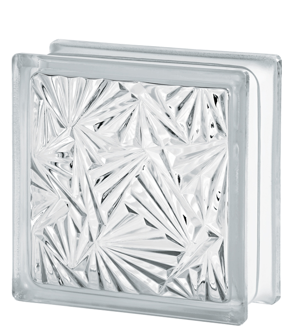 BLOQUE DE VIDRIO ICE FLOWER JH010