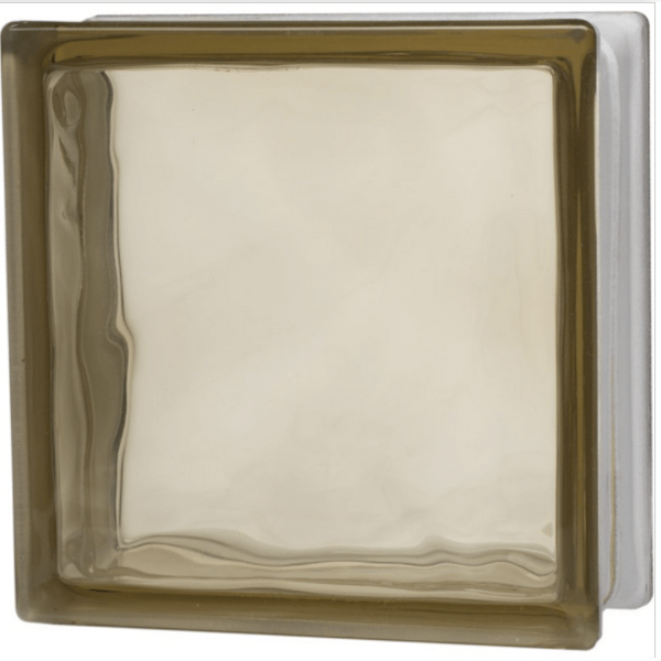 BLOQUE DE VIDRIO SIDE CLOUDY BROWN