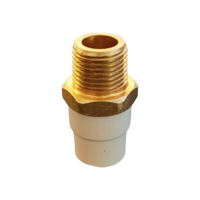 ADAPTER MACHO CPVC 1/2" X 1/2" CON TRANSICION BRONCE