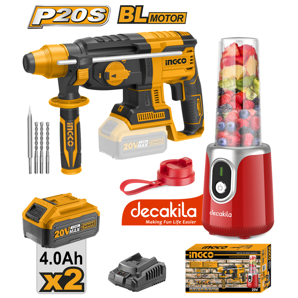 COMBO INGCO DECAKILA IMPACTO, BATIDORA