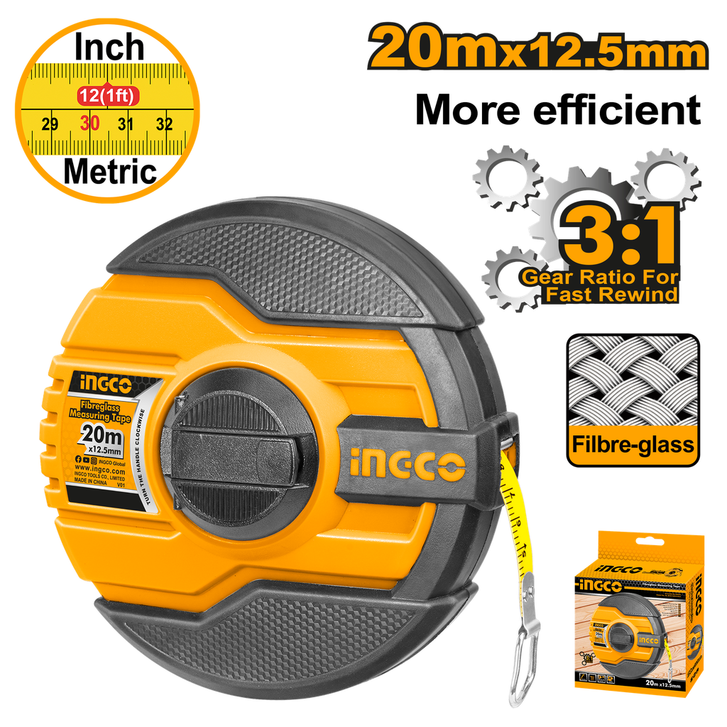 CINTA DE FIBRA 20M X 12.5MM