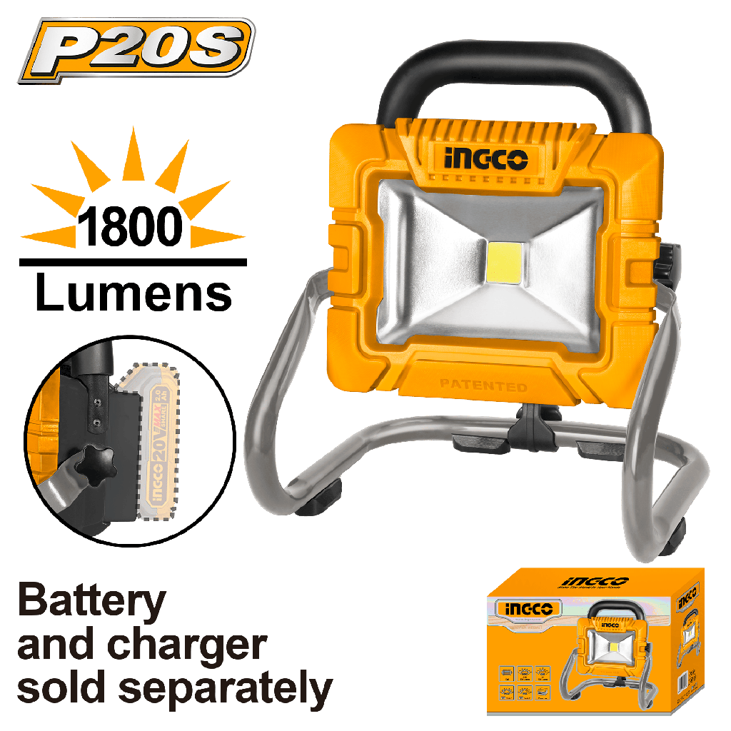 LAMPARA REFLECTORA LIT-ION 20V 20W (BATERIA)