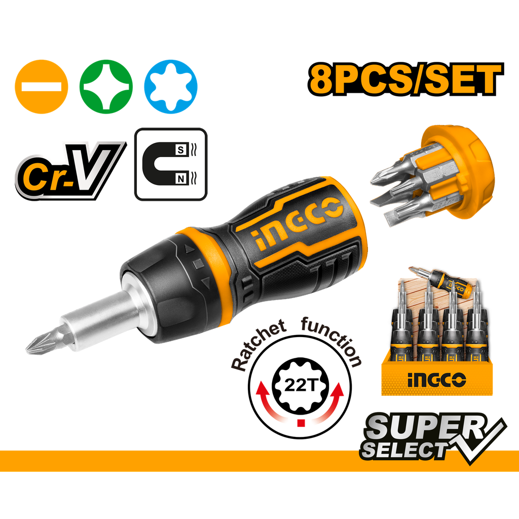 DESTORNILLADOR DE PUÑO 8 EN 1