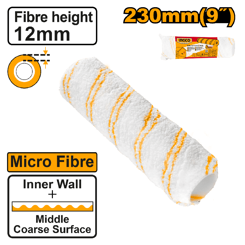 MOTA MICROFIBRA 9" X 12MM INTERIOR