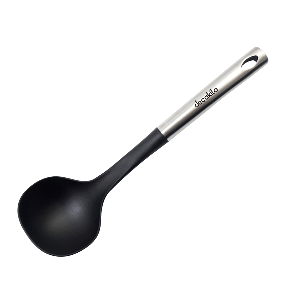 CUCHARON NYLON ACERO INOX 13"