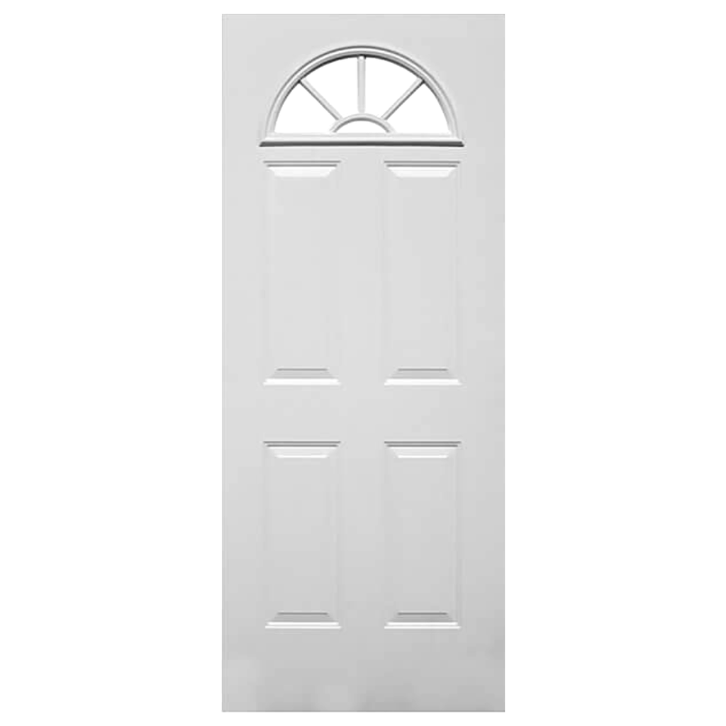 PUERTA METAL TROQUELADA MEDIA LUNA 36" X 84"