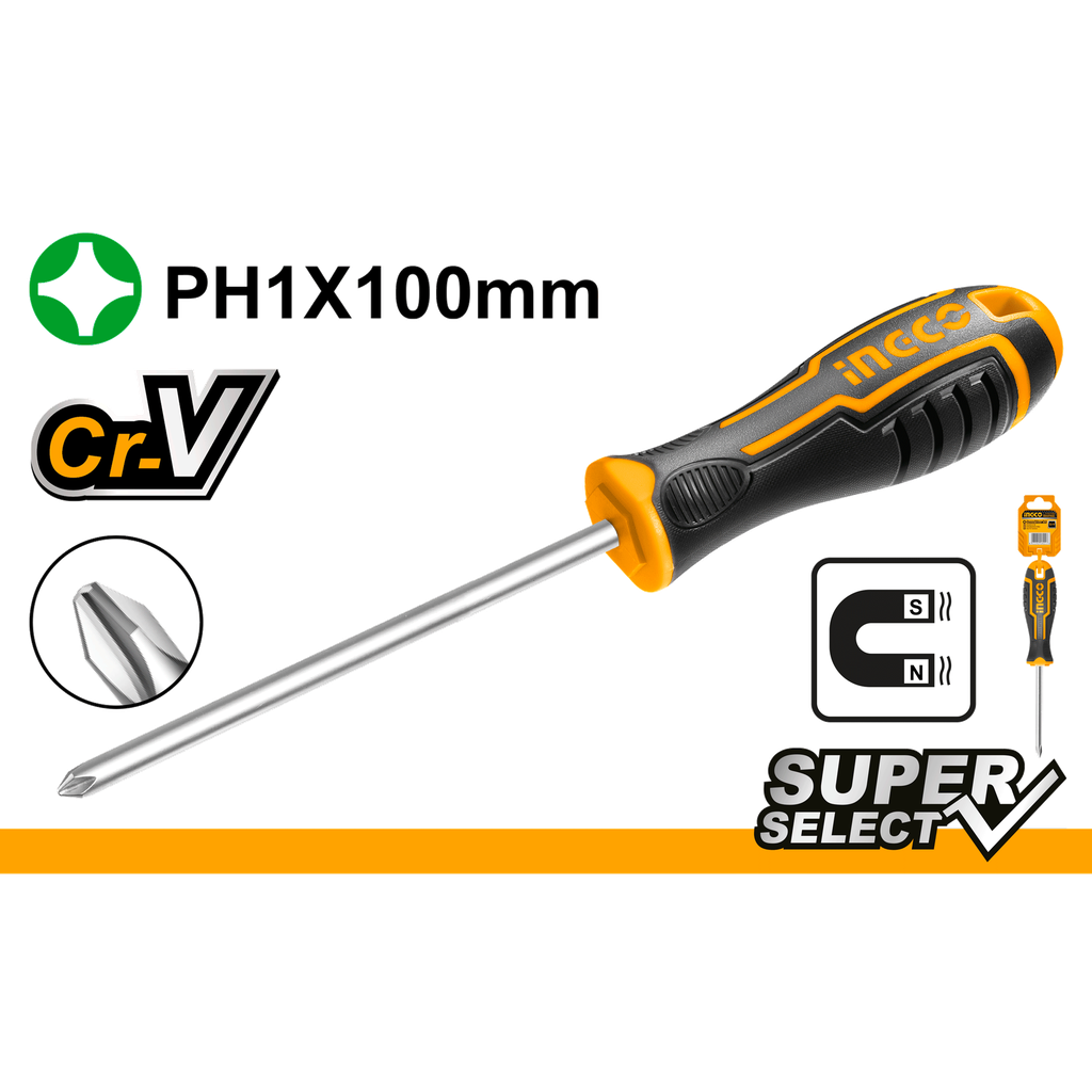 DESTORNILLADOR DE PUNTA PH1*10CM 