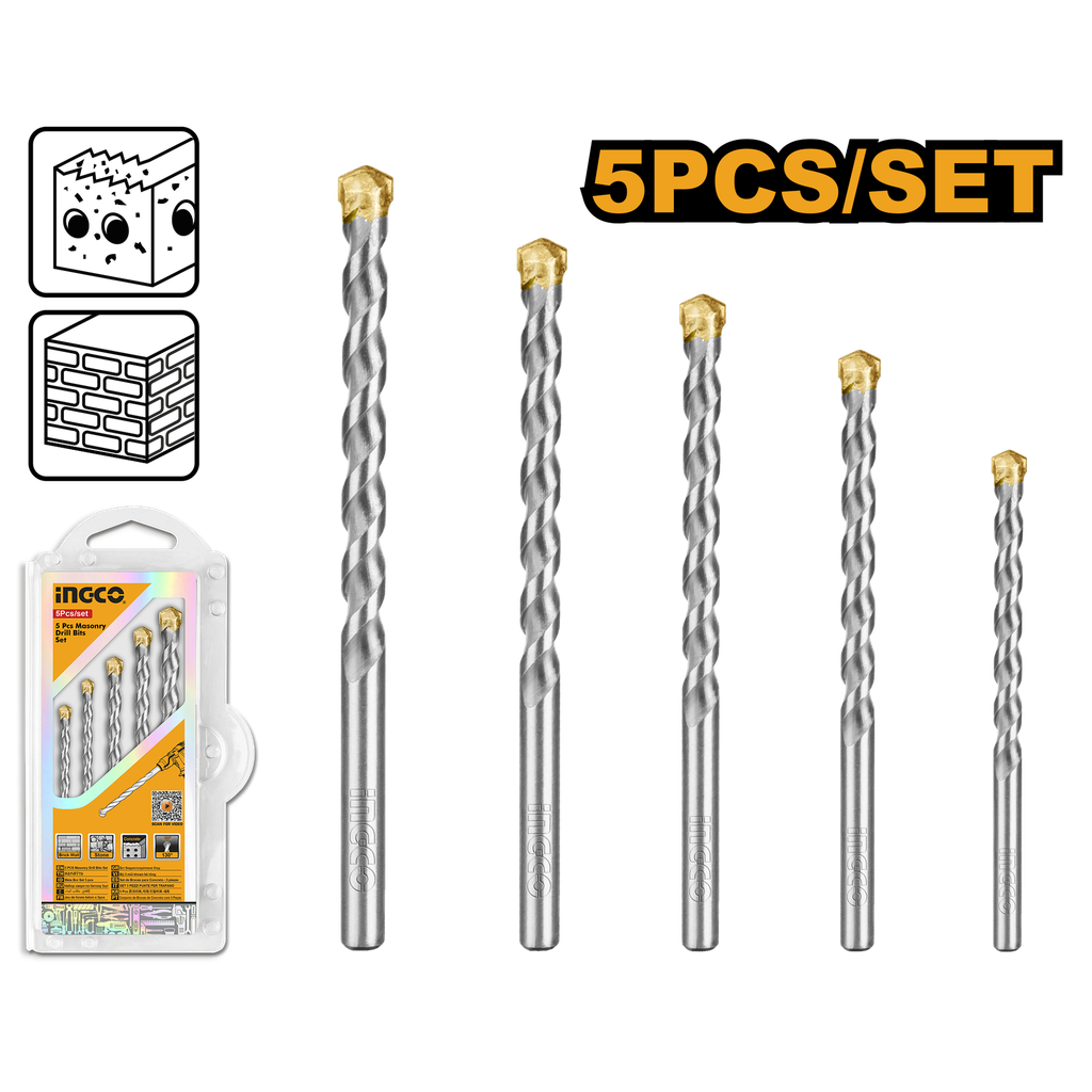 BROCA DE CONCRETO SET DE 5 PCS